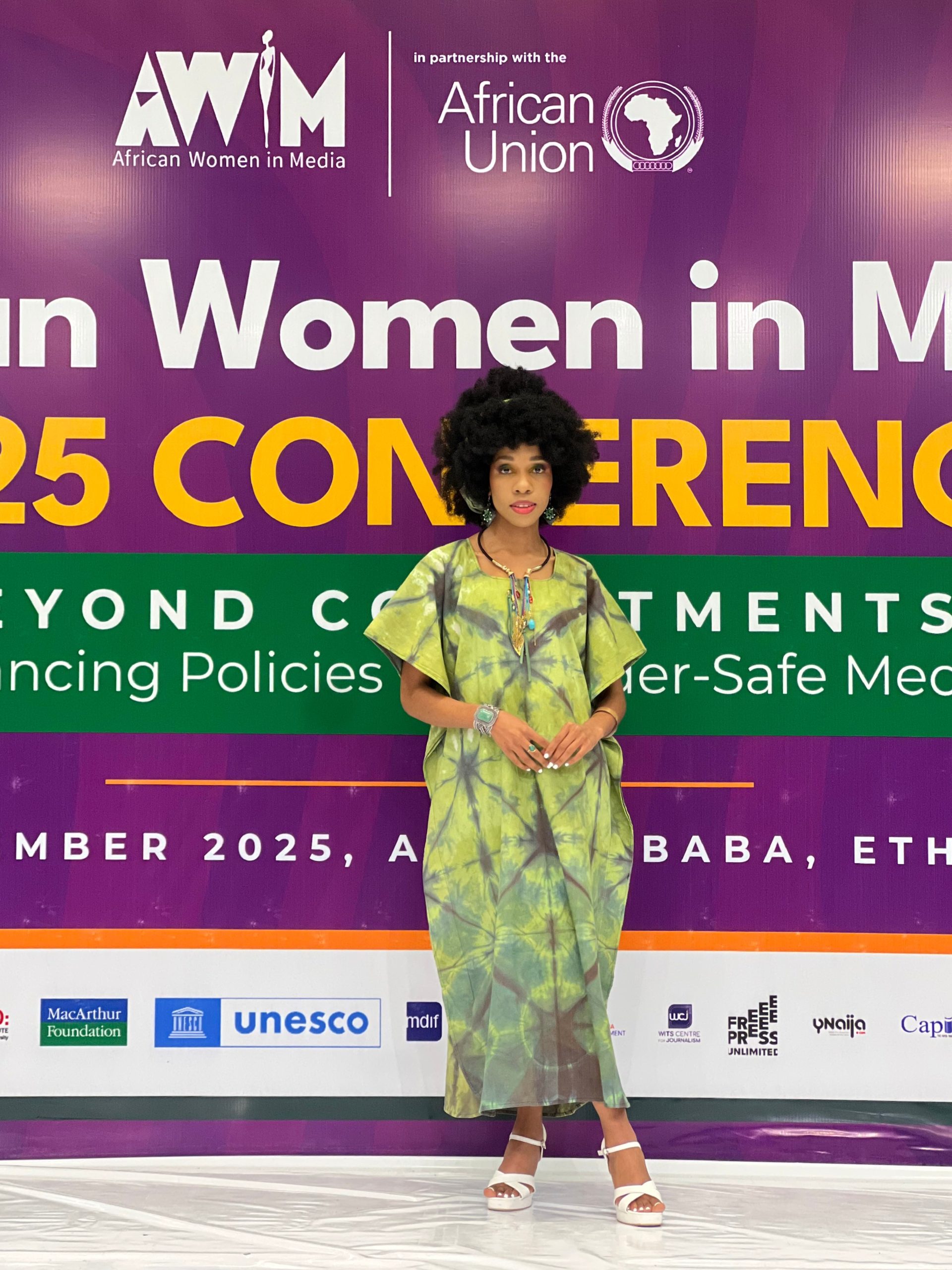MA Student Mantate Mlotshwa at African Women in Media Conference, Ethiopia