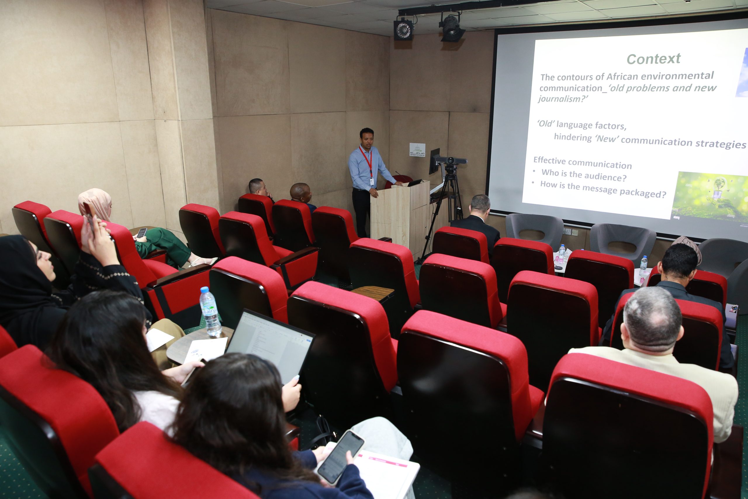African Environmental Communication: Professor Binyam Mendisu delivers keynote address at UoS symposium