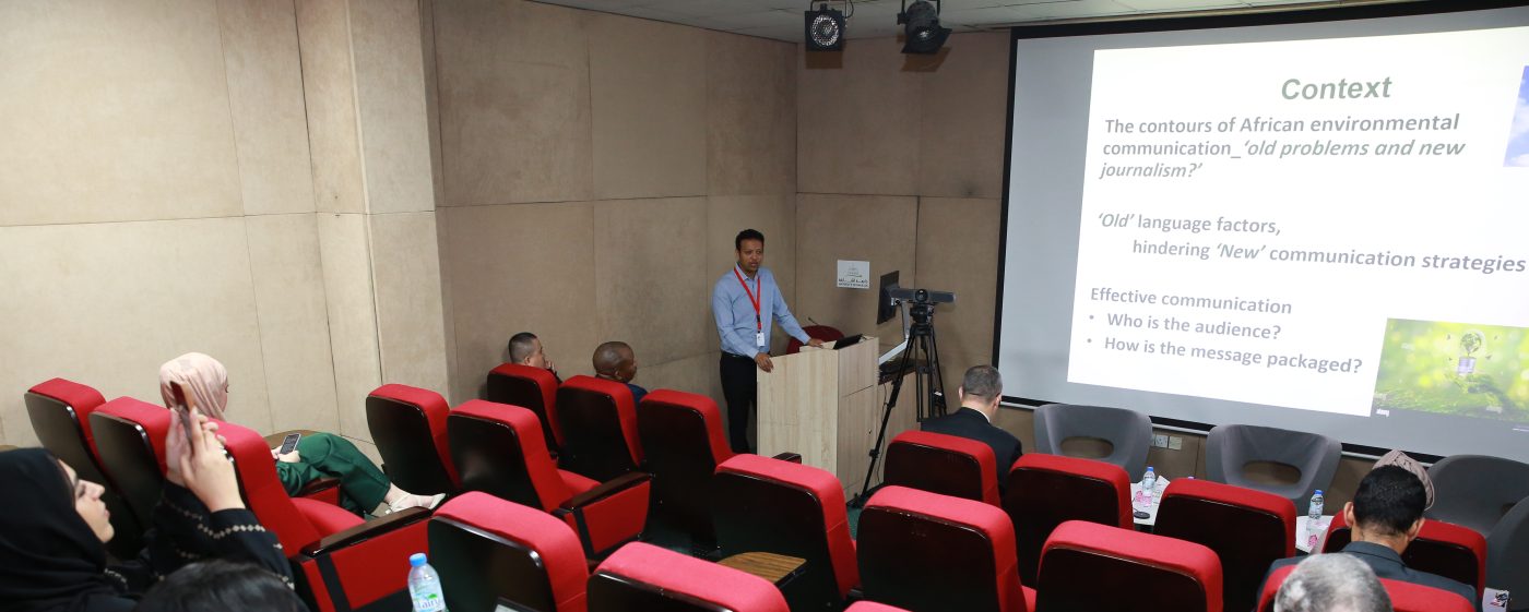 African Environmental Communication: Professor Binyam Mendisu delivers keynote address at UoS symposium