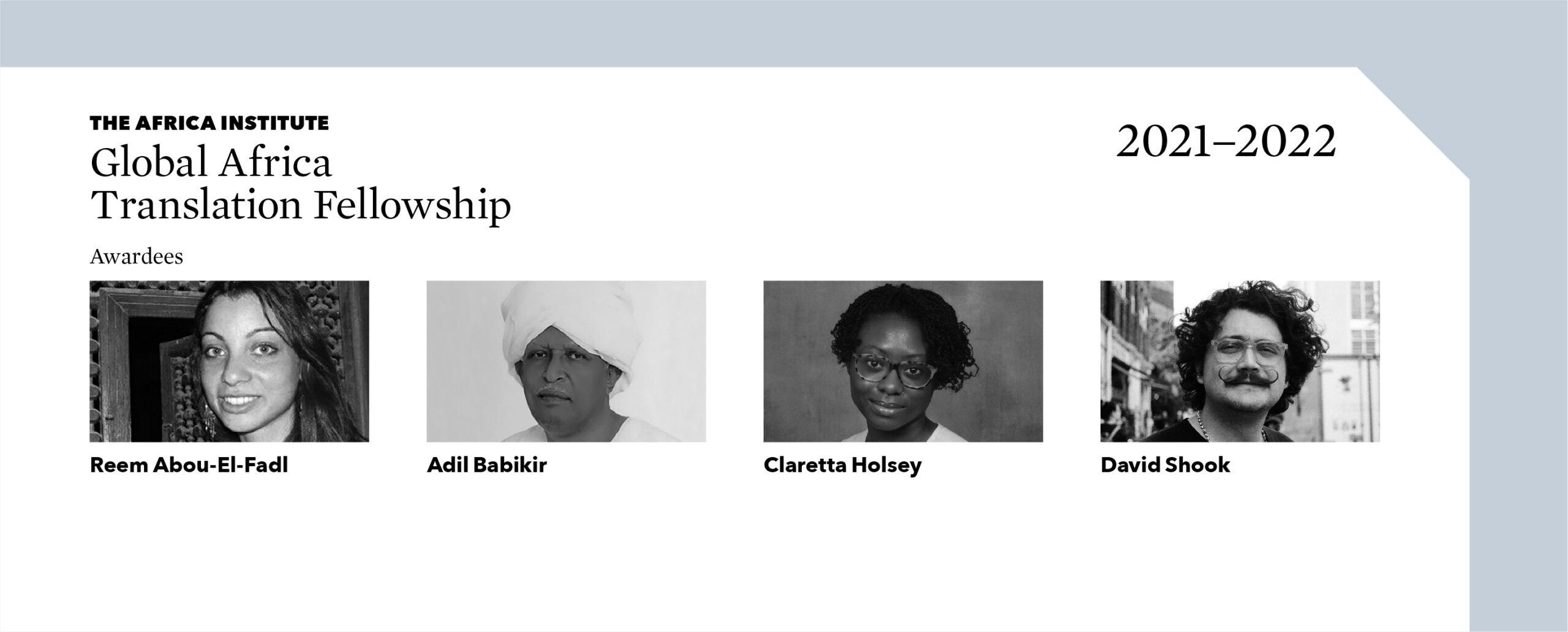 Global Africa Translation Fellowship Awardees 2021